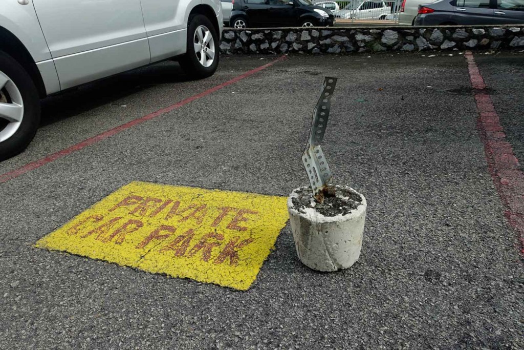Parkplatzreservierer