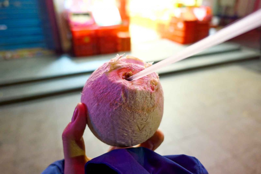 Trinkkokosnuss in Shenzhen