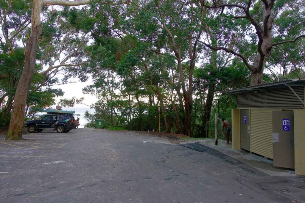 Parkplatz in Hyams Beach